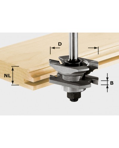 Festool Frez profilowy do wpustów HW S8 D46 x D12-NT