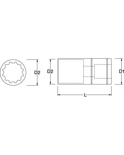 1/2" NASADKA 12-KĄT 13/16"