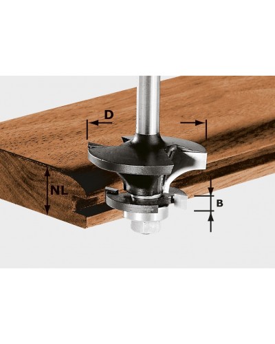 Festool Frez do kontrprofili HW S8 D43/21 A/KL