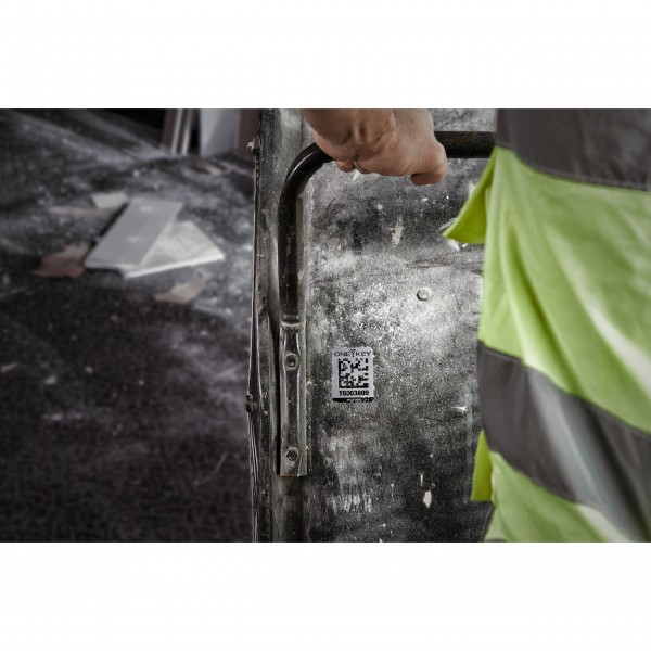 Etykieta z kodem QR do powierzchni...