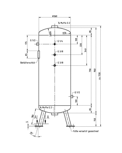 Zbiornik powietrza 90 L... 2