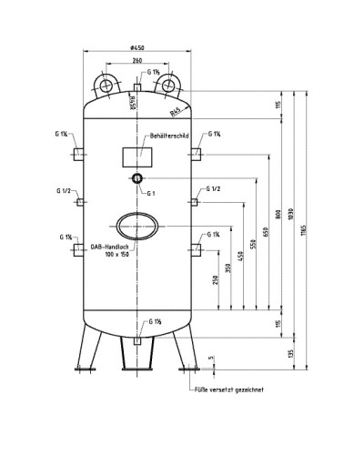 Zbiornik powietrza 150 L... 2