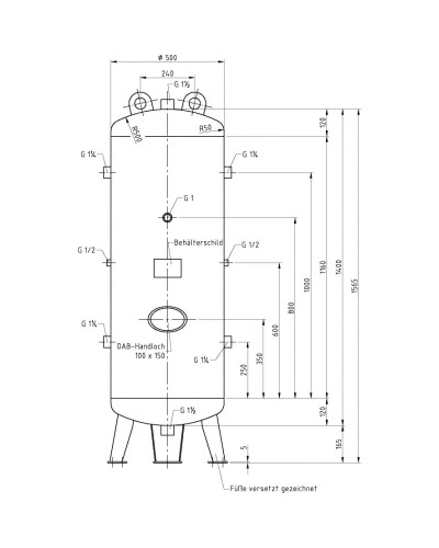 Zbiornik powietrza 250 L... 2