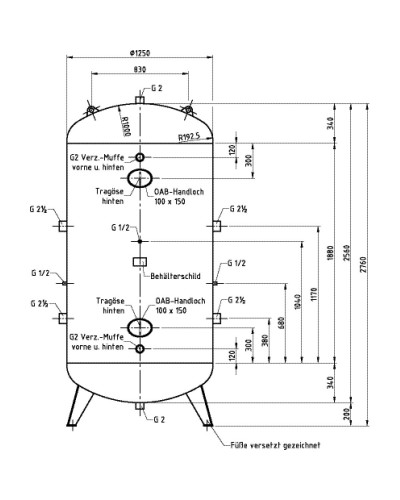 Zbiornik powietrza 3000 L... 2
