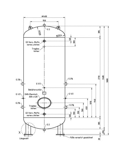 Zbiornik powietrza 5000 L... 2