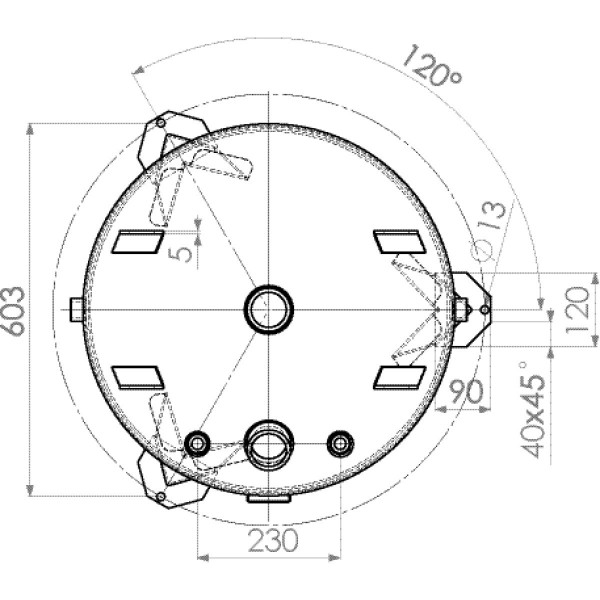 Zbiornik 270ltr. 10bar odłączy