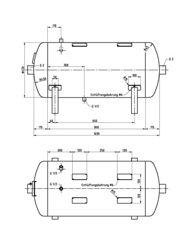 Zbiornik powietrza 150 L... 2