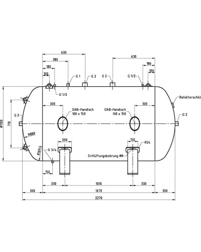 Zbiornik powietrza 2000 L... 2