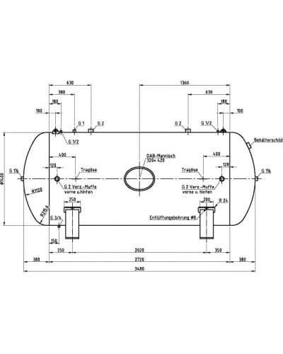 Zbiornik powietrza 5000 L... 2