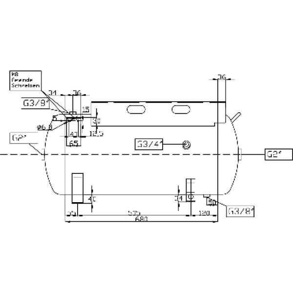 Kocioł 75 litrów 13bar VZ