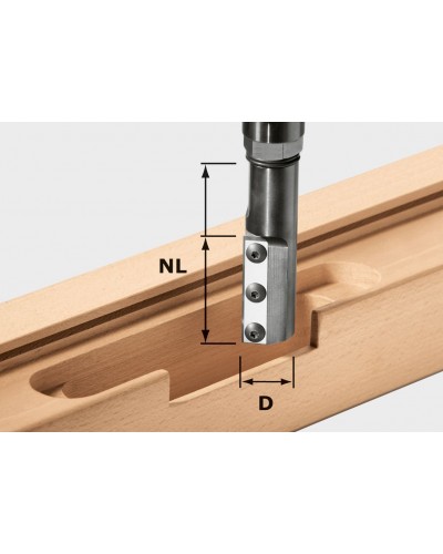 Festool Frez z płytkami wymiennymi do wpustów HW KN D20/50 WP/K