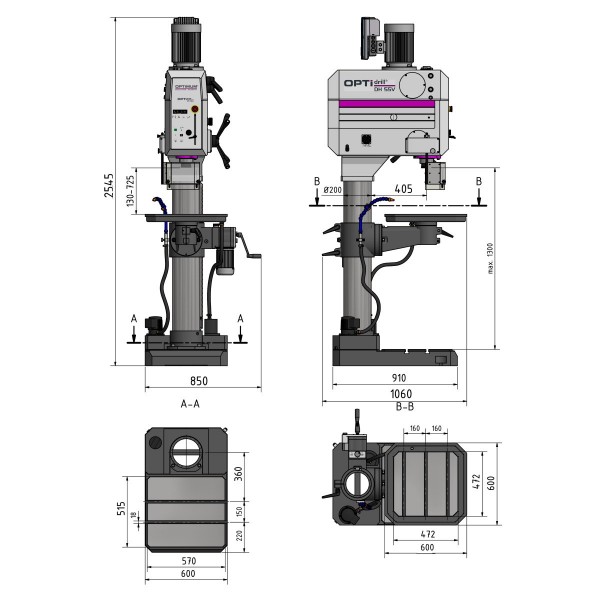 Wiertarka OPTIdrill DH55V /... Wiertarka OPTIdrill DH55V /...