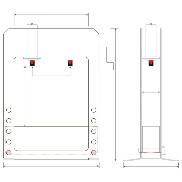 WPP 30 VH Hydrauliczna prasa warsztatowa WPP 30 VH Hydrauliczna prasa warsztatowa