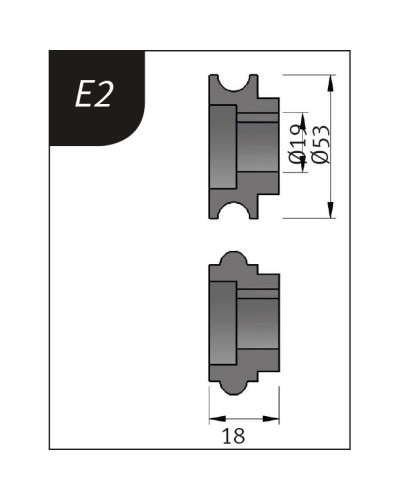 Rolki gniece typu E2
