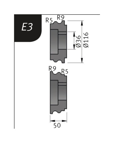 Rolki gniece typu E3