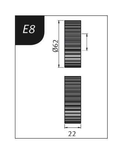 Rolki gniece typu E8