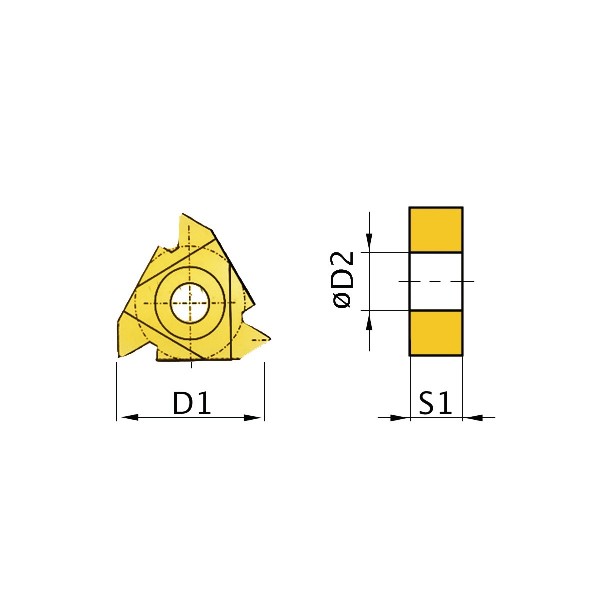 Płytki wymienne 16ER AG60 5szt.