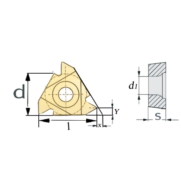 Płytki wymienne 16IR AG60 5szt.