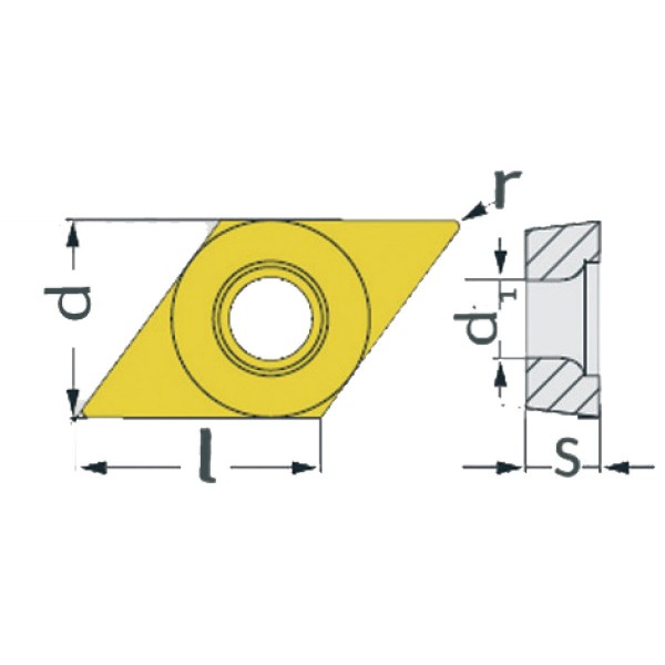 Wymienne płytki obrotowe DCMT 07020