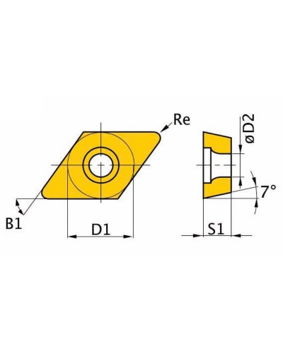 Płytki wymienne DCMT09T304EUR 5 szt.