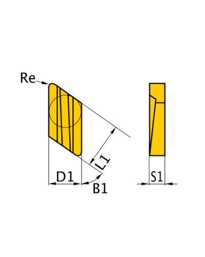 Wymienne płytki obrotowe KNUX 160405R