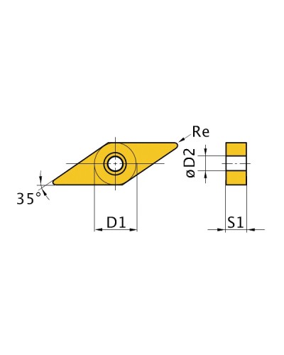 Płytki wymienne VNMG160408... 2