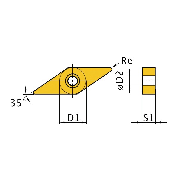 Płytki wymienne VNMG160408 5szt.