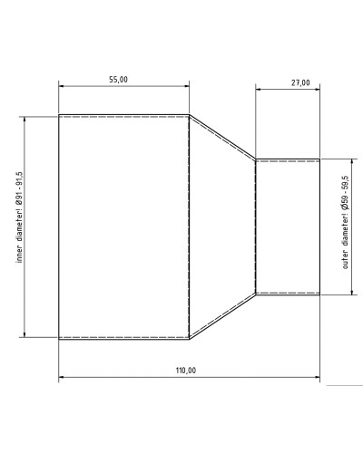 Adapter węża ssącego - GZ40... 2