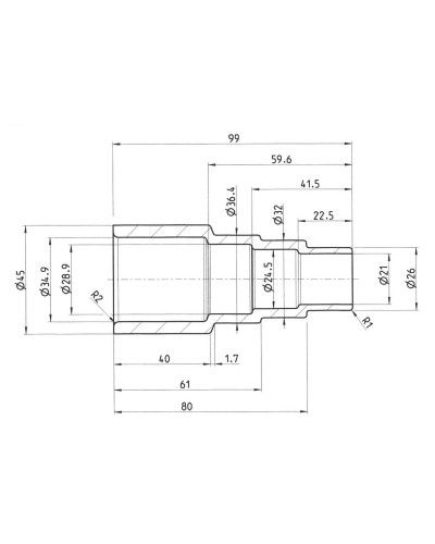 Adapter uniwersalny Ø36 /... 2
