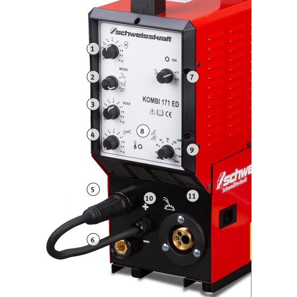 Spawarka 3w1 MMA MIG/MAG TIG Kombi171 ED