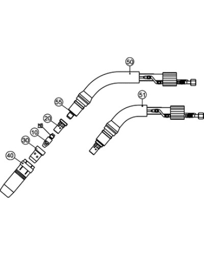 Uchwyt spawalniczy 9W/S 5m 2