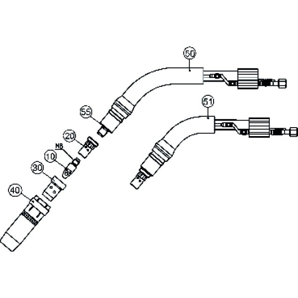 Uchwyt spawalniczy 9W/S 3m