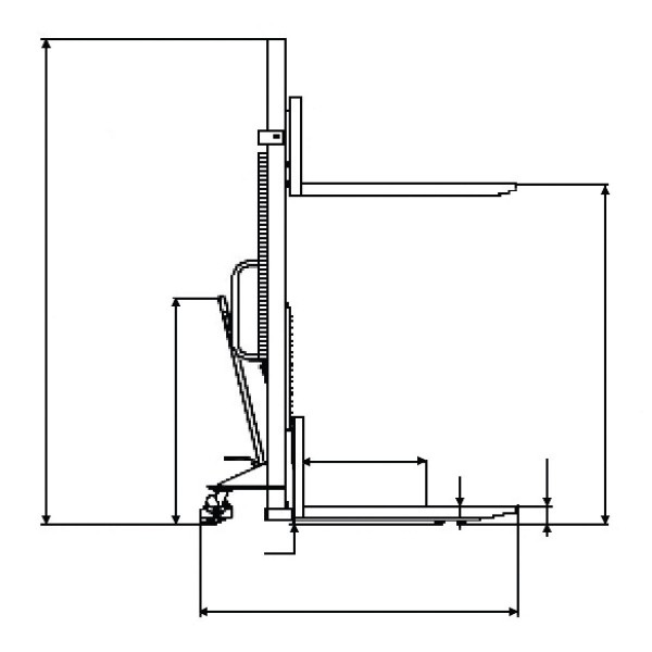 GHHW 1000 Wózek z widłami