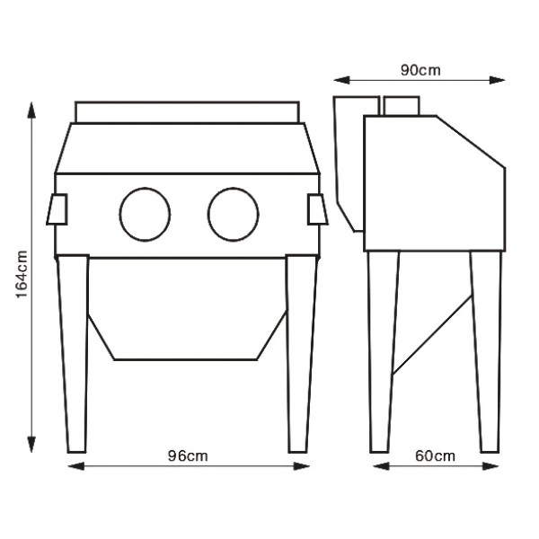 SSK 2,5 Piaskarka kabinowa