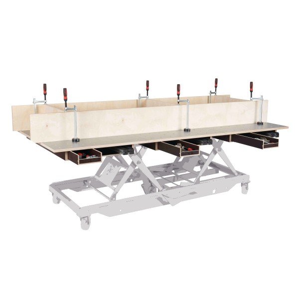 Blat stołu z perforowanej siatki HPL...