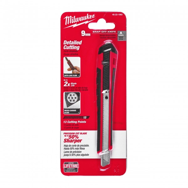 Nożyk z łamanym ostrzem 9 mm