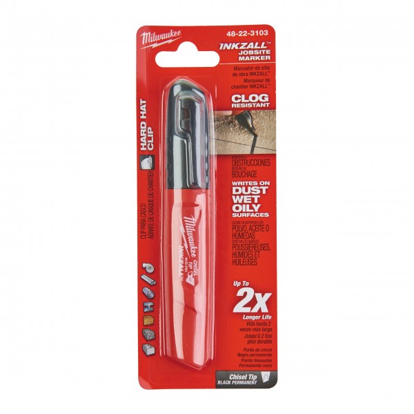 Marker z końcówką typu dłuto