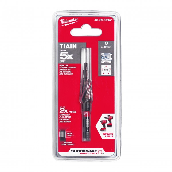 Wiertło stopniowe udarowe Shockwave... Wiertło stopniowe udarowe Shockwave...