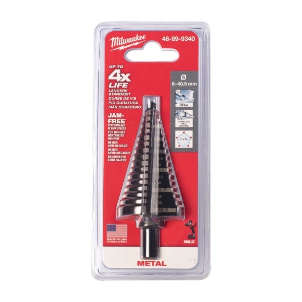 Wiertło stopniowe 6-40.5 mm