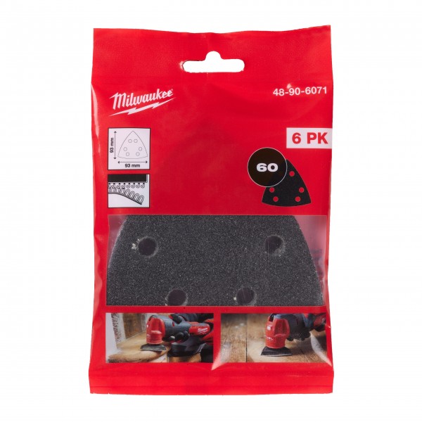 Papier ścierny 93x93x93, G60 - 6 szt.