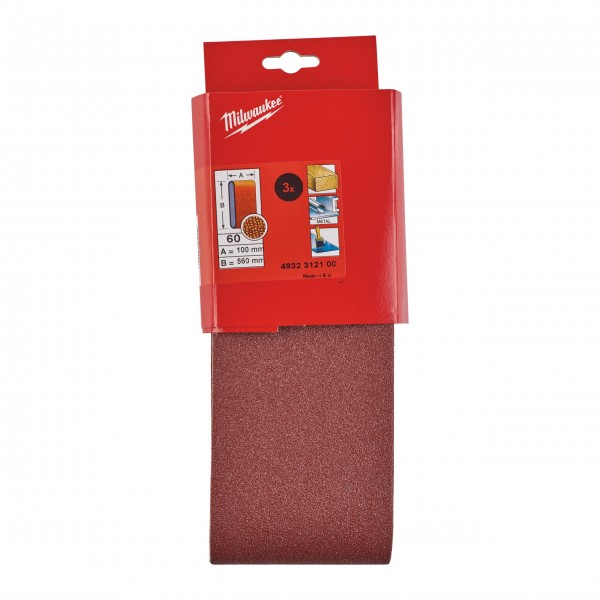 Taśma ścierna 100 x 560 G60 3 szt.