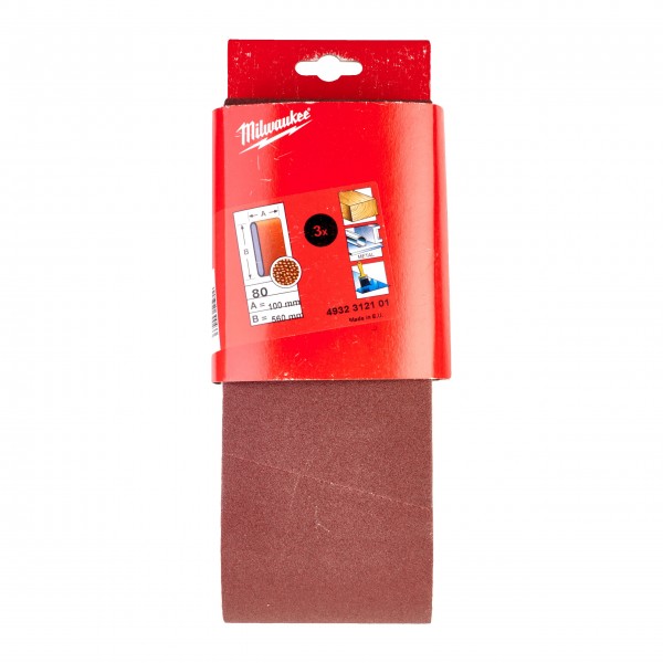 Taśma ścierna 100 x 560 G80 3 szt.