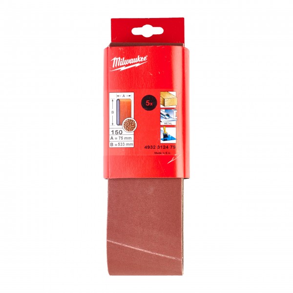 Taśma ścierna 75 x 533 G150 5 szt.