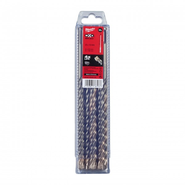 Wiertła SDS Plus MX4 12/150/210 mm -...