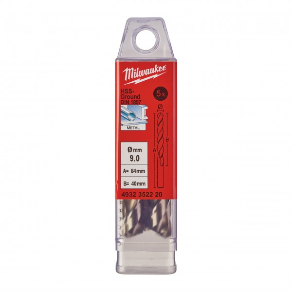 Wiertło do metalu 9,0/40/84 mm (5 szt.)