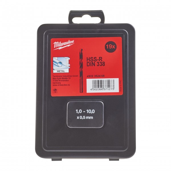 Zestaw wierteł HSS-R / 1 - 10 mm / co...