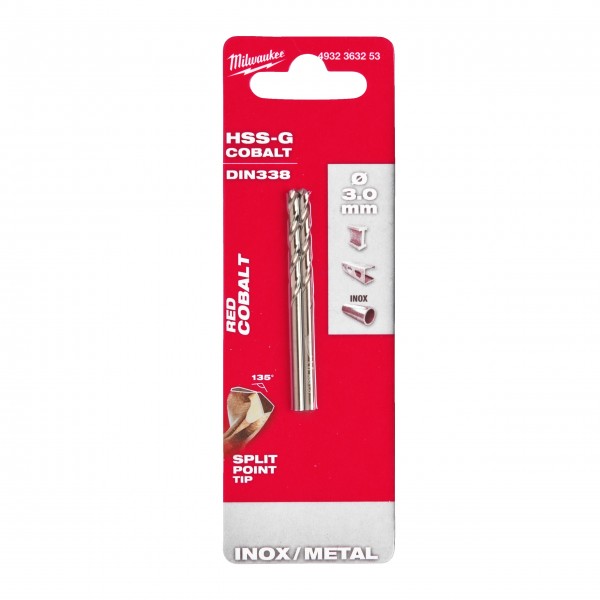 Wiertło do metalu HSS-G CO 3,0 mm (2...