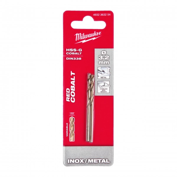 Wiertło do metalu HSS-G CO 3,2 mm (2...