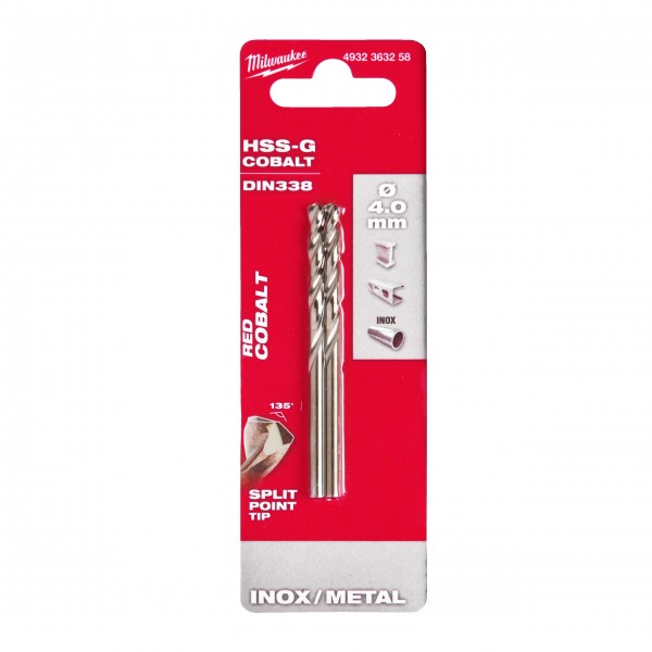Wiertło do metalu HSS-G CO 4,0 mm (2... Wiertło do metalu HSS-G CO 4,0 mm (2...
