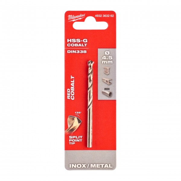 Wiertło do metalu HSS-G CO 4,5 mm (1...